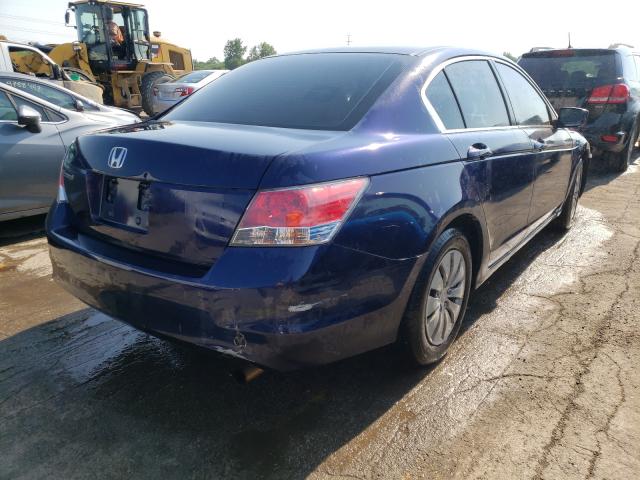 1HGCP26319A011281 - 2009 HONDA ACCORD LX BLUE photo 4