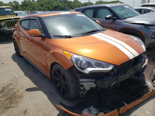 KMHTC6AE8GU249646 - 2016 HYUNDAI VELOSTER T ORANGE photo 1