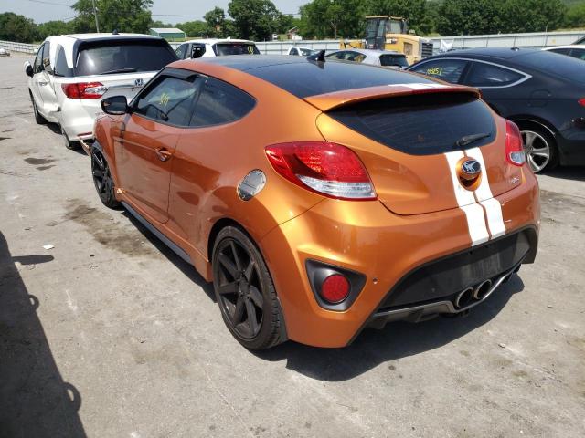 KMHTC6AE8GU249646 - 2016 HYUNDAI VELOSTER T ORANGE photo 3