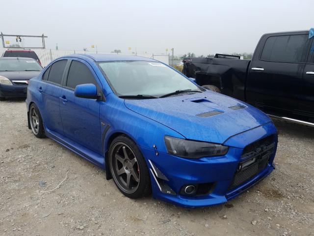 JA3AW86V48U048818 - 2008 MITSUBISHI LANCER EVO BLUE photo 1