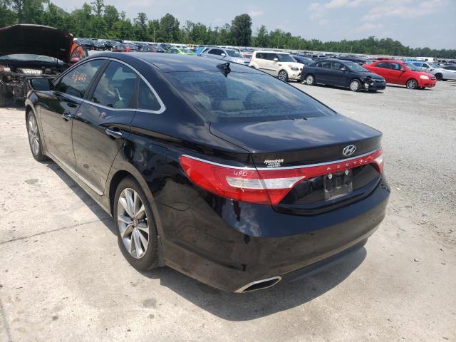 KMHFG4JG8FA476150 - 2015 HYUNDAI AZERA BLACK photo 3