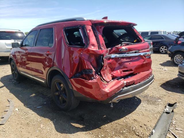 1FM5K7D86GGB31973 - 2016 FORD EXPLORER X RED photo 9