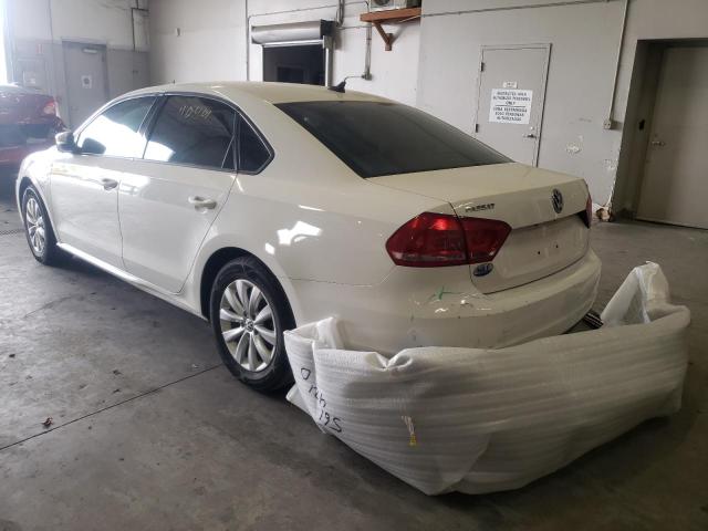 1VWAS7A31EC064213 - 2014 VOLKSWAGEN PASSAT S WHITE photo 3