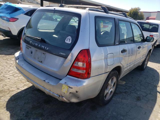 JF1SG65644H749885 - 2004 SUBARU FORESTER 2 SILVER photo 4
