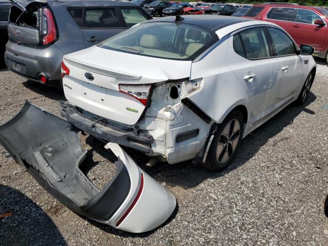 KNAGM4AD4B5000257 - 2011 KIA OPTIMA HYB WHITE photo 4