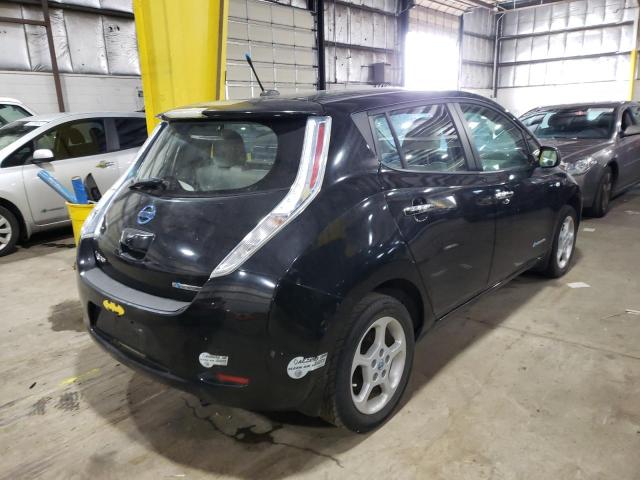 JN1AZ0CP5BT000616 - 2011 NISSAN LEAF BLACK photo 4