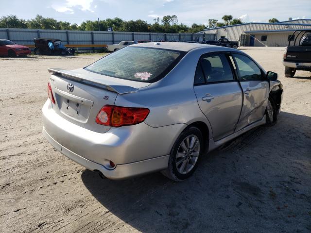 1NXBU4EE8AZ373463 - 2010 TOYOTA COROLLA BA SILVER photo 4