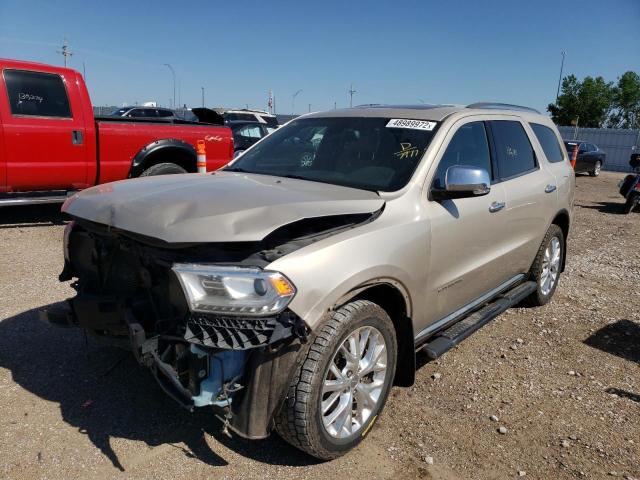 1C4SDJET3EC387977 - 2014 DODGE DURANGO CI GOLD photo 2