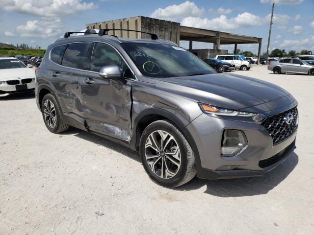 5NMS53AAXLH176240 - 2020 HYUNDAI SANTA FE L GRAY photo 1