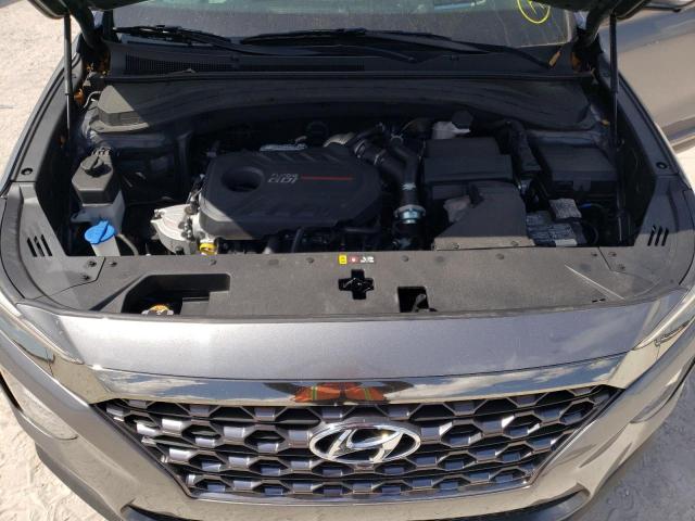 5NMS53AAXLH176240 - 2020 HYUNDAI SANTA FE L GRAY photo 7