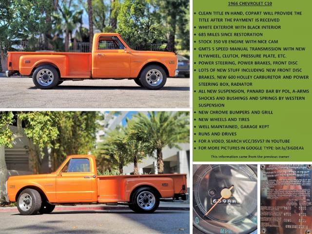 CE240Z139316 - 1970 CHEVROLET C20 ORANGE photo 10