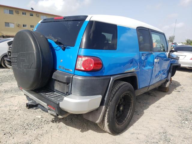 JTEZU11F370003307 - 2007 TOYOTA FJ CRUISER BLUE photo 4