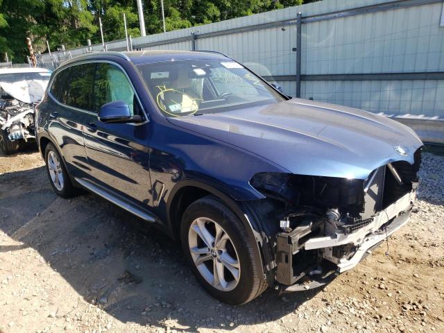 5UXTR9C53KLE15735 - 2019 BMW X3 XDRIVE3 BLUE photo 1