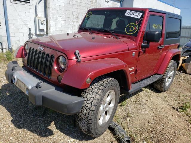 1C4AJWBG4DL549963 - 2013 JEEP WRANGLER S RED photo 2
