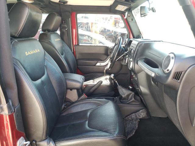 1C4AJWBG4DL549963 - 2013 JEEP WRANGLER S RED photo 5