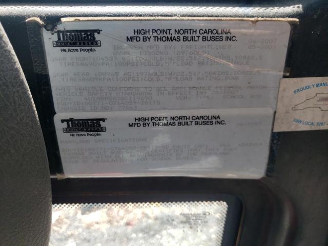 4UZABRDK38CZ19690 - 2008 FREIGHTLINER CHASSIS B2 白色 照片 10