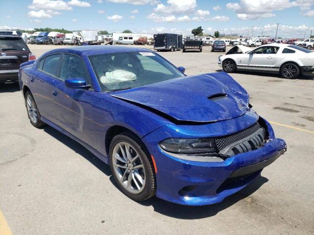 2C3CDXMG9MH654356 - 2021 DODGE CHARGER GT BLUE photo 1
