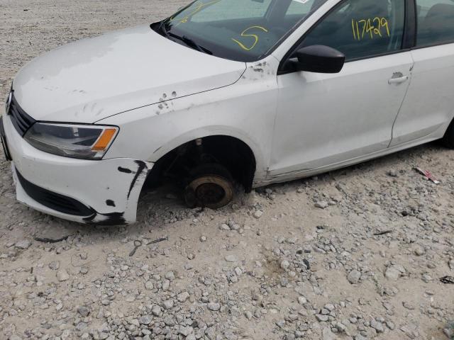 3VW2K7AJ9EM428928 - 2014 VOLKSWAGEN JETTA BASE 白色 照片 9