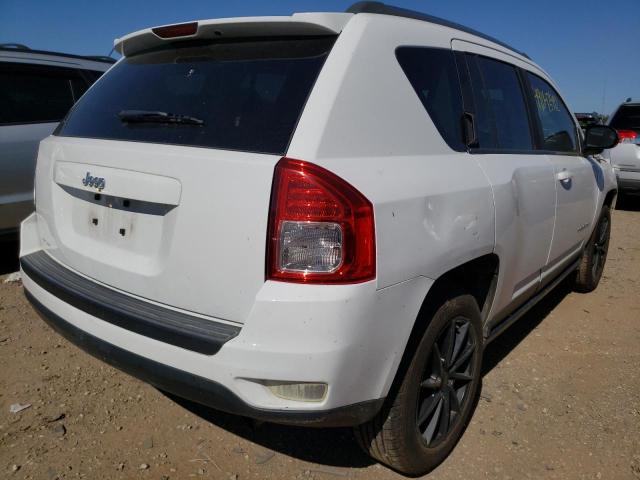 1C4NJCBA6CD716375 - 2012 JEEP COMPASS SP WHITE photo 4