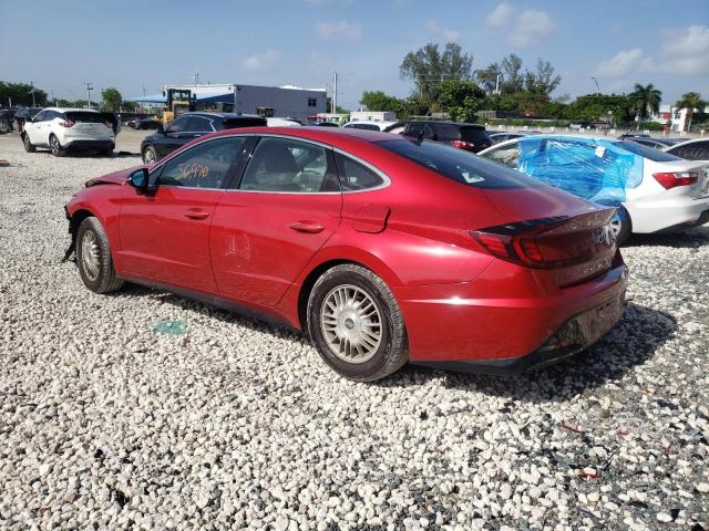 5NPEJ4J25LH026983 - 2020 HYUNDAI SONATA SEL RED photo 3