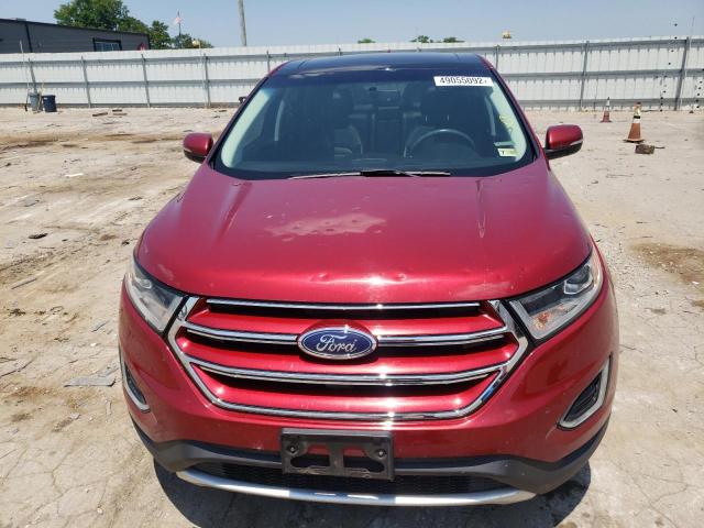 2FMTK4J93FBC31411 - 2015 FORD EDGE SEL RED photo 9