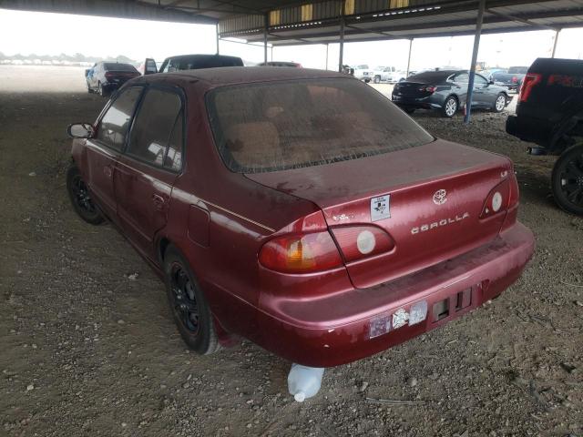 2T1BR12E2XC121867 - 1999 TOYOTA COROLLA VE BURGUNDY photo 3