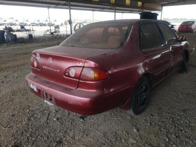 2T1BR12E2XC121867 - 1999 TOYOTA COROLLA VE BURGUNDY photo 4