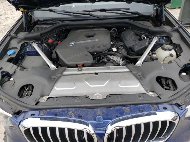 5UXTR9C55KLE16904 - 2019 BMW X3 XDRIVE3 BLUE photo 7