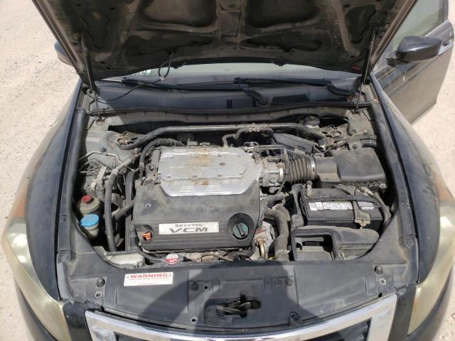 1HGCP36808A007710 - 2008 HONDA ACCORD EXL BLACK photo 7