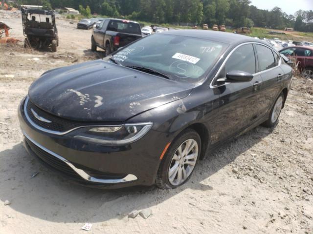 1C3CCCAB1GN120770 - 2016 CHRYSLER 200 LIMITE BLACK photo 2