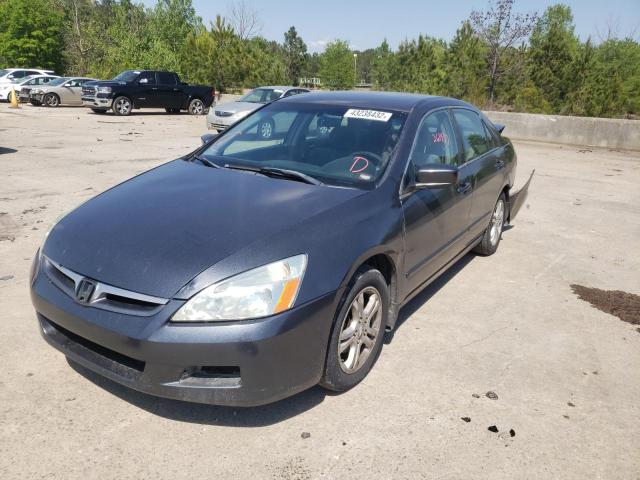 1HGCM563X6A078869 - 2006 HONDA ACCORD SE GRAY photo 2