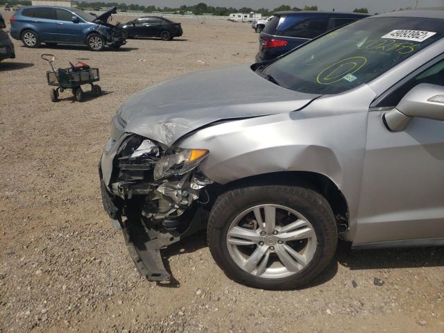 5J8TB3H37EL002875 - 2014 ACURA RDX SILVER photo 9