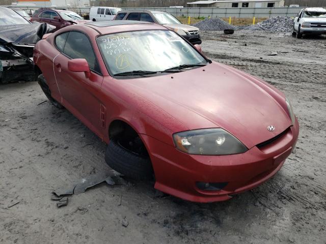 KMHHN65F65U176471 - 2005 HYUNDAI TIBURON GT RED photo 1