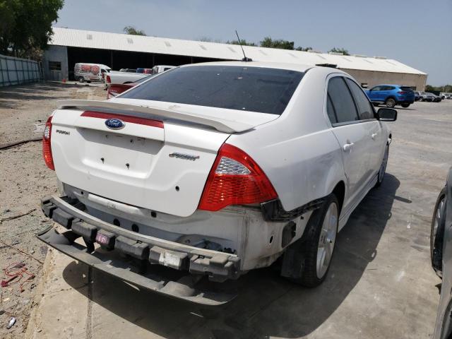 3FAHP0KC4BR176886 - 2011 FORD FUSION SPO WHITE photo 4