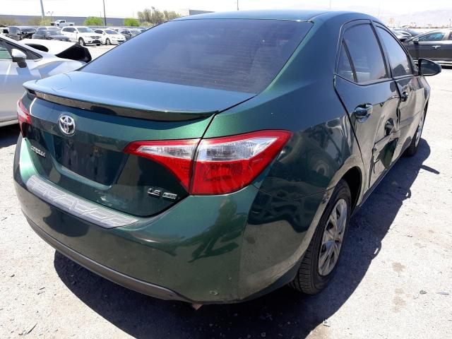 2T1BPRHE9EC225832 - 2014 TOYOTA COROLA GREEN photo 4