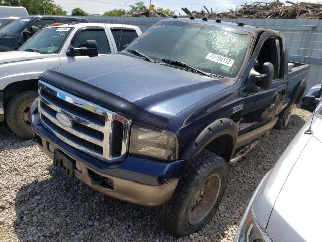 1FTWX31P05EC23975 - 2005 FORD F350 SRW S BLUE photo 2