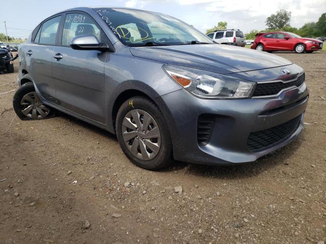 3KPA24AD4LE295977 - 2020 KIA RIO LX GRAY photo 1