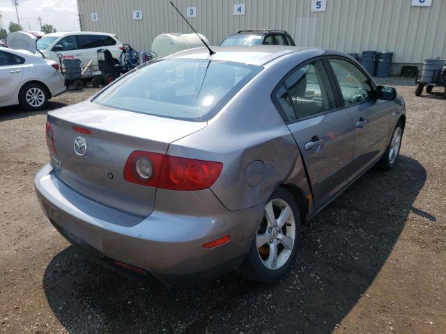 JM1BK123661490303 - 2006 MAZDA 3 S GRAY photo 4