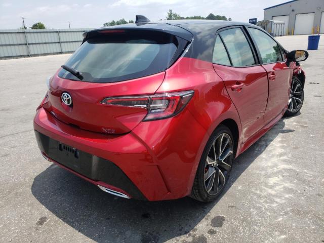 JTNA4MBEXN3163765 - 2022 TOYOTA COROLLA XS RED photo 4