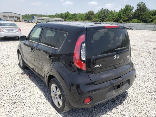 KNDJN2A27K7915827 - 2019 KIA SOUL BLACK photo 3