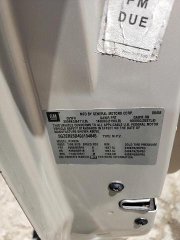 5GZER23D49J134845 - 2009 SATURN OUTLOOK XR ოქროსფერი ფოტო 10