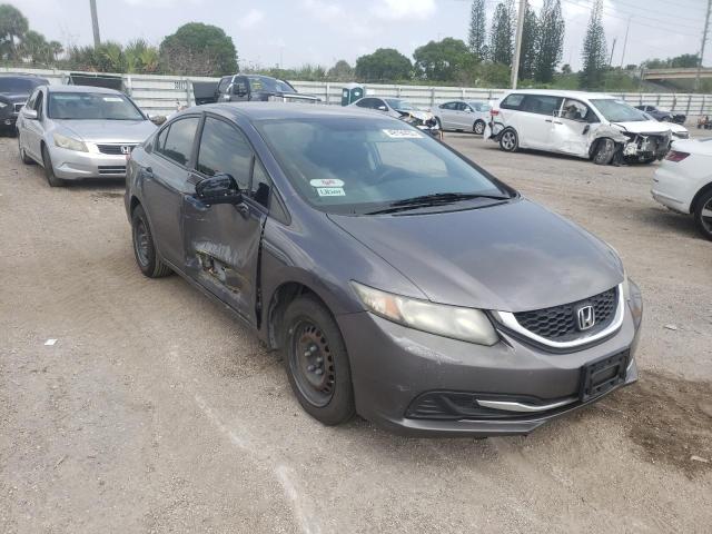 19XFB2F55FE253947 - 2015 HONDA CIVIC LX GRAY photo 1