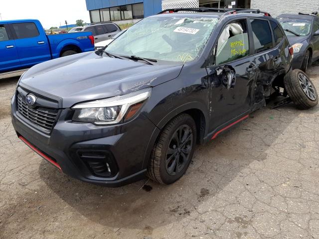 JF2SKAKC1KH519161 - 2019 SUBARU FORESTER S Boz foto 2