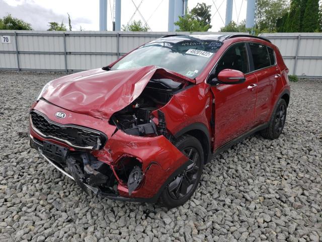 KNDP6CAC9L7830625 - 2020 KIA SPORTAGE S RED photo 2