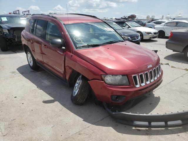 1C4NJCBB1GD693926 - 2016 JEEP COMPASS SP BURGUNDY photo 1