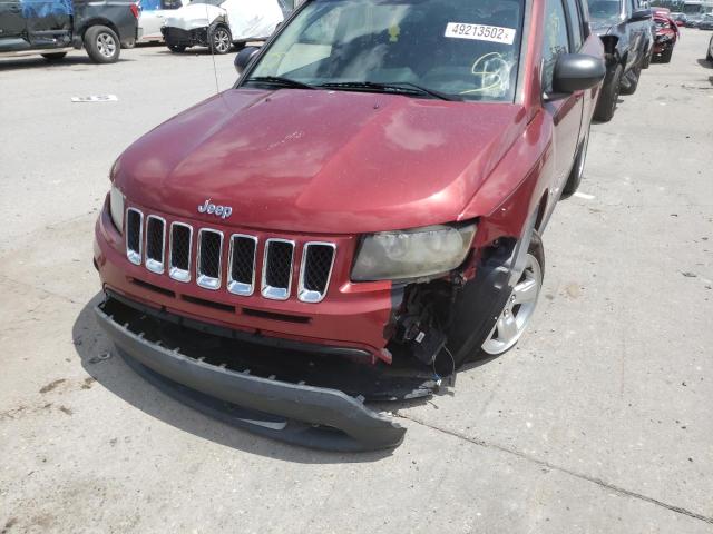 1C4NJCBB1GD693926 - 2016 JEEP COMPASS SP BURGUNDY photo 9