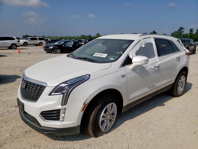 1GYKNAR44MZ144961 - 2021 CADILLAC XT5 LUXURY WHITE photo 2