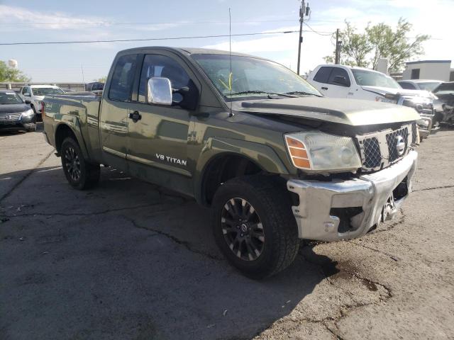 1N6AA06A94N581974 - 2004 NISSAN TITAN GREEN photo 1