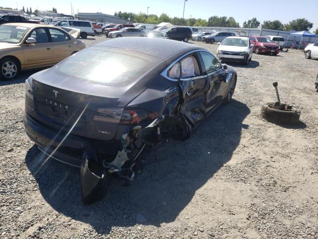 5YJSA1H28EFP66732 - 2014 TESLA MODEL S BLUE photo 9