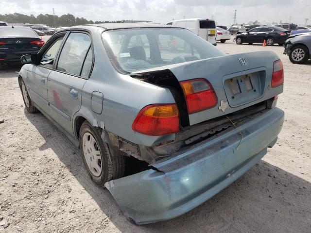 2HGEJ6619YH542695 - 2000 HONDA CIVIC BASE 青色 照片 3